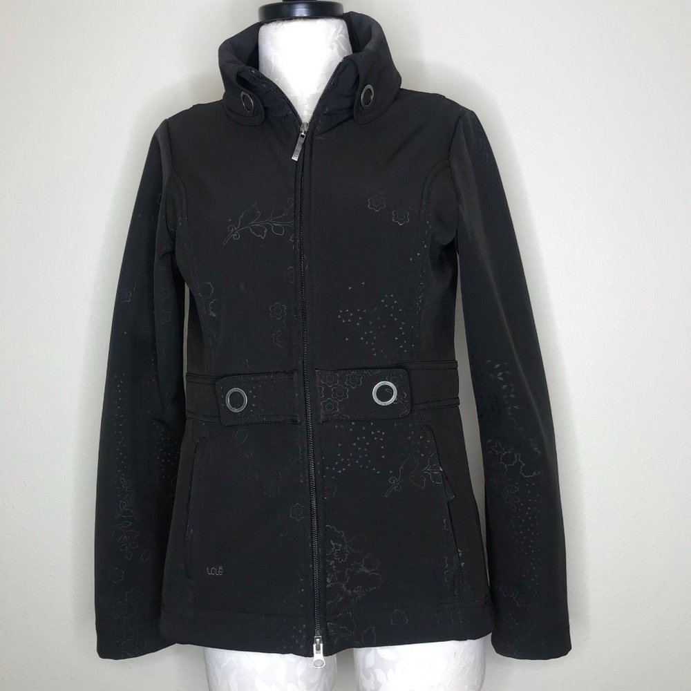 LOLE Black Zip Front Winter Coat